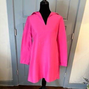 NWT Brandon Maxwell V-Neck Pink Mini Dress- Size 8